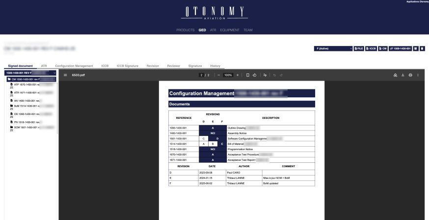 GED Otonomy : gestion de configuration